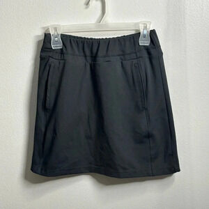 Tail White Label Skort Skirt XS Black Athletic Activewear Gym Tennis Workout